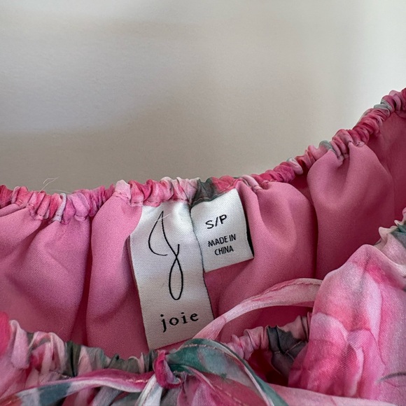 Joie Pink Floral Blouse - Picture 3 of 4